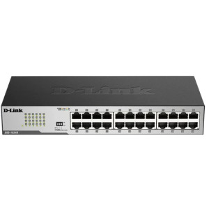 D-Link DGS-1024D 24-Port Ethernet Switch, 24 Gigabit ethernet ports, 48Gbps switching capacity